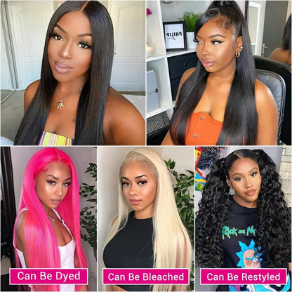 360 Lace Front Wig Straight Human Hair Brazilian HD Lace