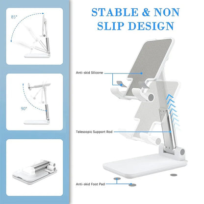 Adjustable Desktop Phone & Tablet Stand – Universal Holder
