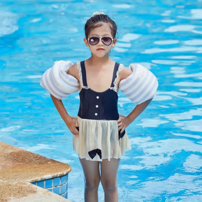 Inflatable Swim Arm Floaties for Kids – Cherry Print Armbands