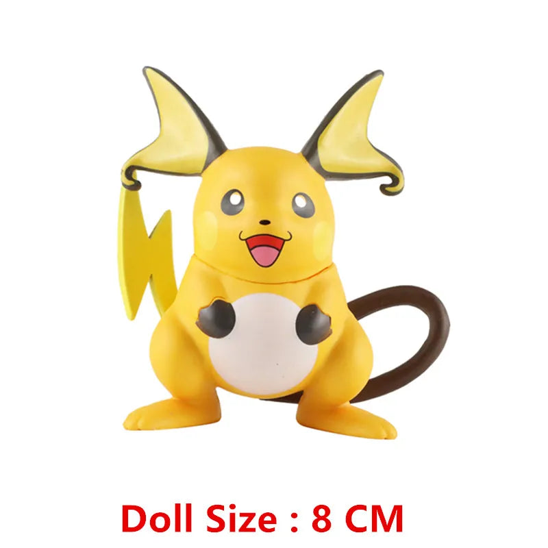 Pokémon Gengar Pikachu Eevee Greninja Mewtwo Action Figure Collection