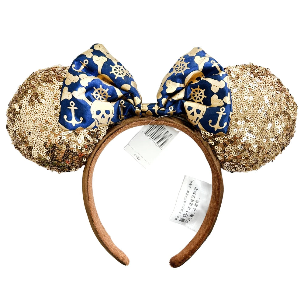 Disney Mickey Minnie Ears Headband – Sequin Bow Costume Cosplay