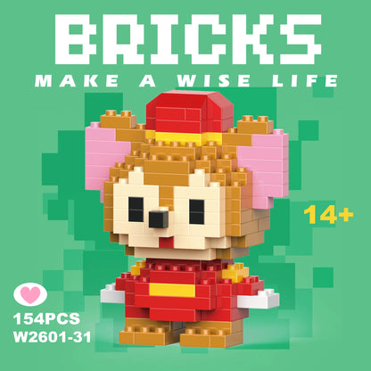 Disney Character Mini Building Blocks Set – Micro Bricks Figures 135–214 PCS
