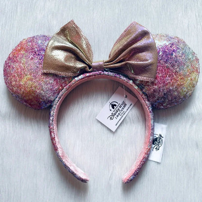 Disney Minnie Mouse Ears Headband – Plush Bow for Adults & Kids