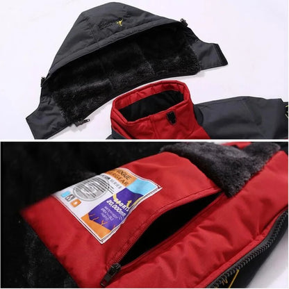 Men's Winter Parka – Thick Hooded Fur-Lined Military Anorak Coat