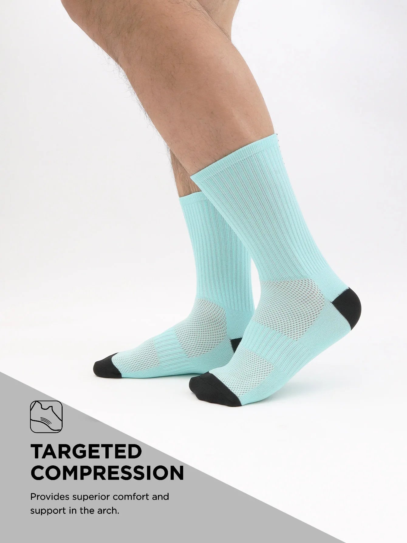 Compression Cycling Socks – Athletic Crew Socks for Men & Women