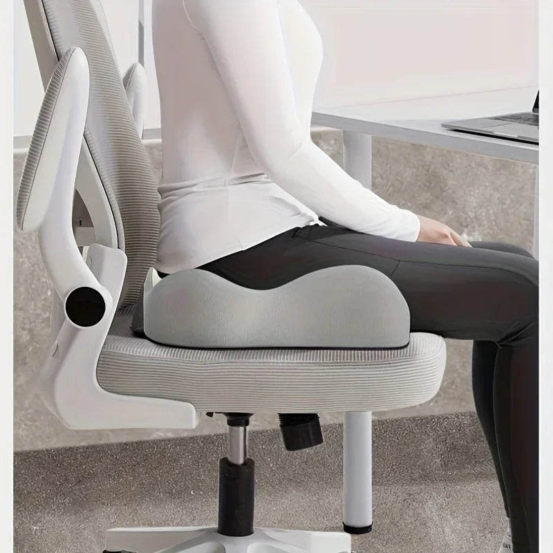 Memory Foam Seat Cushion – 3-Zone Ergonomic Posture Support