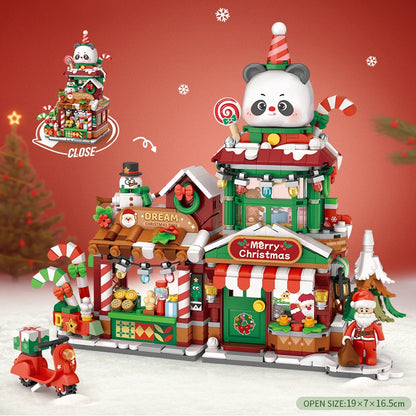Japanese Street View Building Blocks Set – Izakaya & Panda Tea House