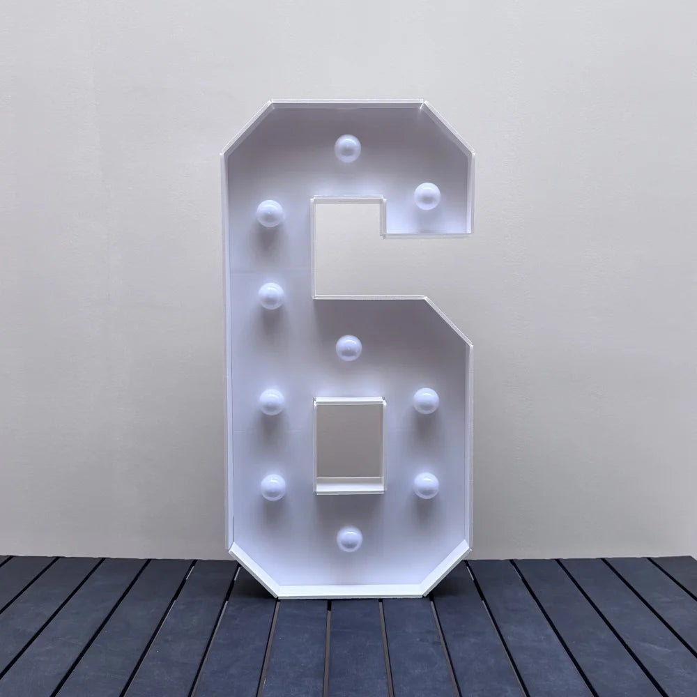 Light-Up Marquee Number 0-9 | 28.7" LED Party Decoration