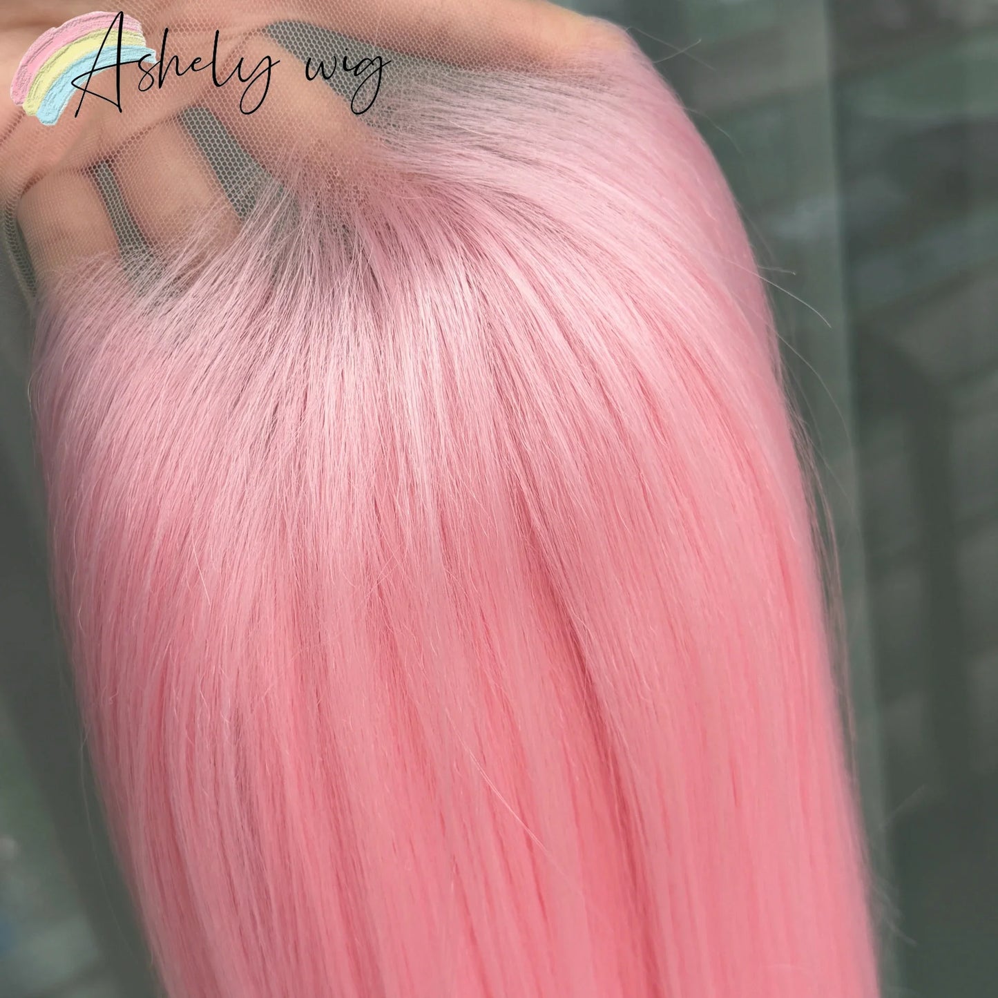 13x4 Lace Front Wig – 26 Inch Long Straight Synthetic Wig for Women