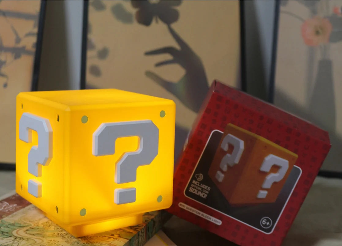 Question Mark Block LED Night Light with Sound & USB Charging
