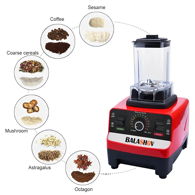 2000W Heavy Duty Commercial Blender for Ice & Smoothies
