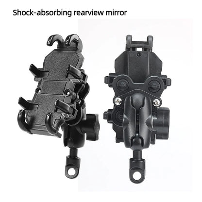 Motorcycle Bike Phone Holder Aluminum Handlebar GPS Mount Bracket