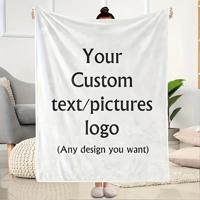 Custom Photo Blanket – Personalized Flannel Throw