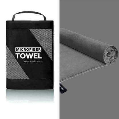 Microfiber Sports Towel with Carry Case – Quick Dry for Beach, Gym & Travel
