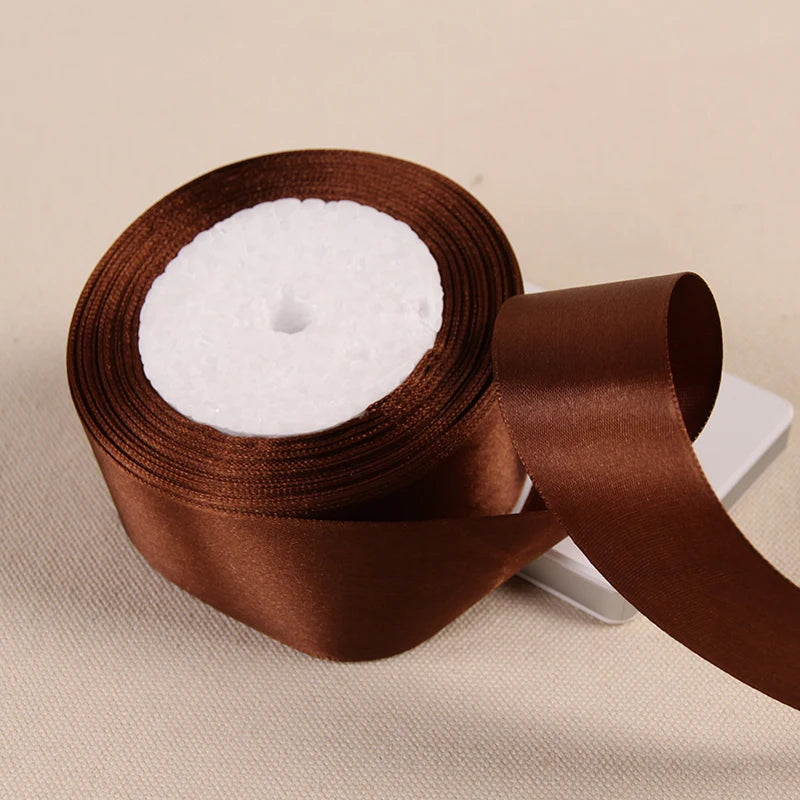Silk Satin Ribbon – Multi-Size & Color for Wedding, Christmas & Party Decor