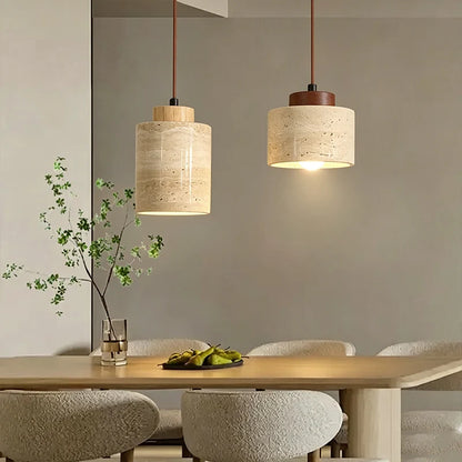 Wabi-Sabi Stone Pendant Light – Japanese Modern Chandelier