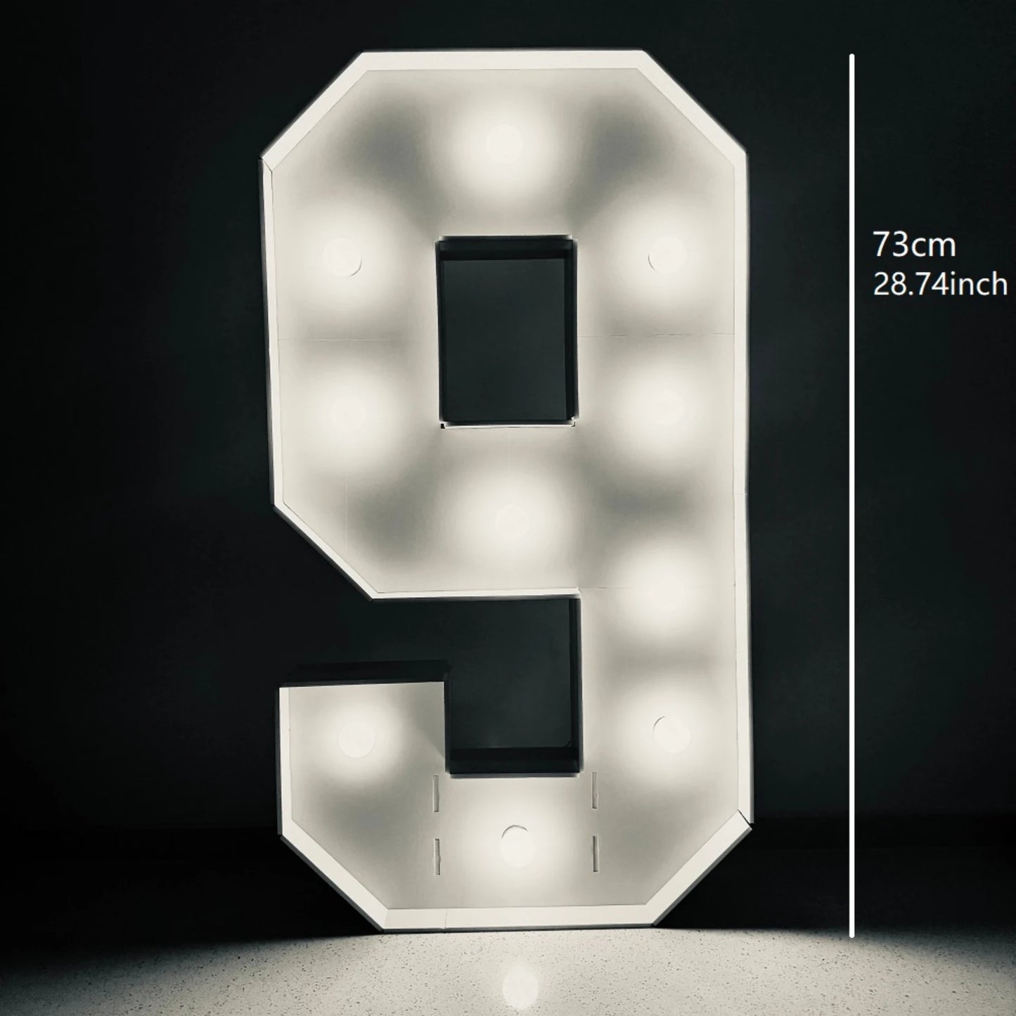 Light-Up Marquee Number 0-9 | 28.7" LED Party Decoration