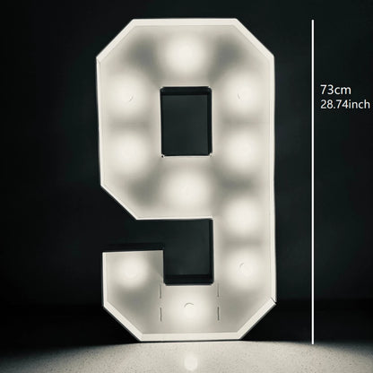 Light-Up Marquee Number 0-9 | 28.7" LED Party Decoration