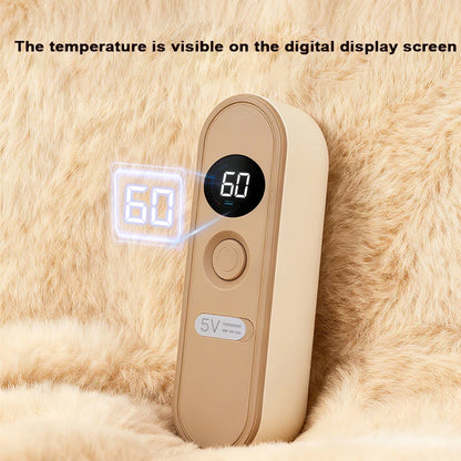 Electric Hand Warmer with Digital Display – Fast Heating, Long-Lasting