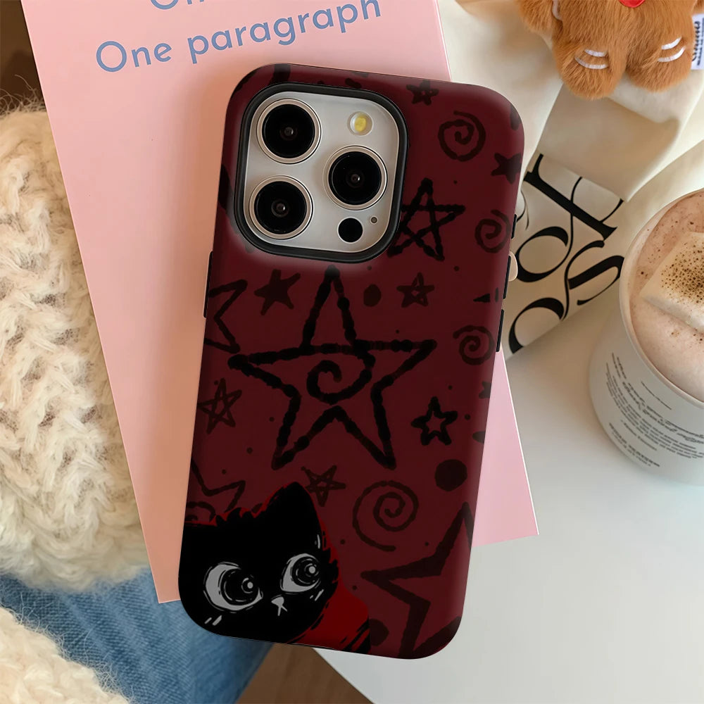Starred Cat iPhone Case