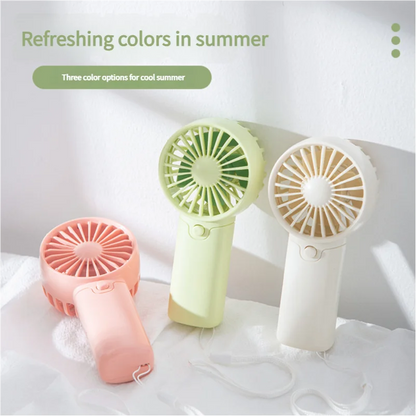 Mini Handheld Fan – AA Battery Powered Portable Pocket Fan