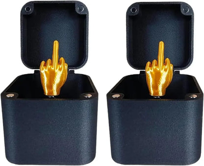 Funny Middle Finger Surprise Box – Novelty Gag Gift Desk Toy