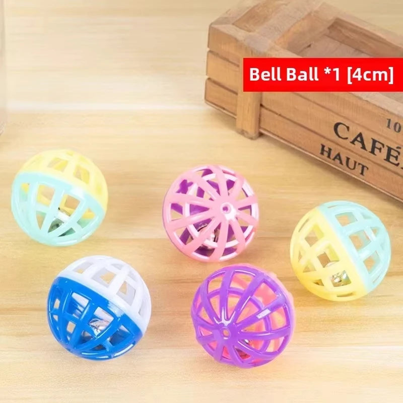Cat Puzzle Box Toy with Felt Ball Tracks & Holes