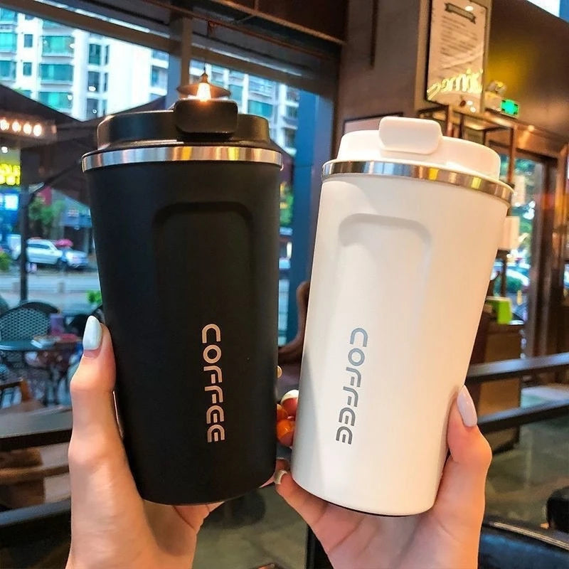 Stainless Steel Travel Coffee Mug – Leak-Proof Thermal Thermos Flask