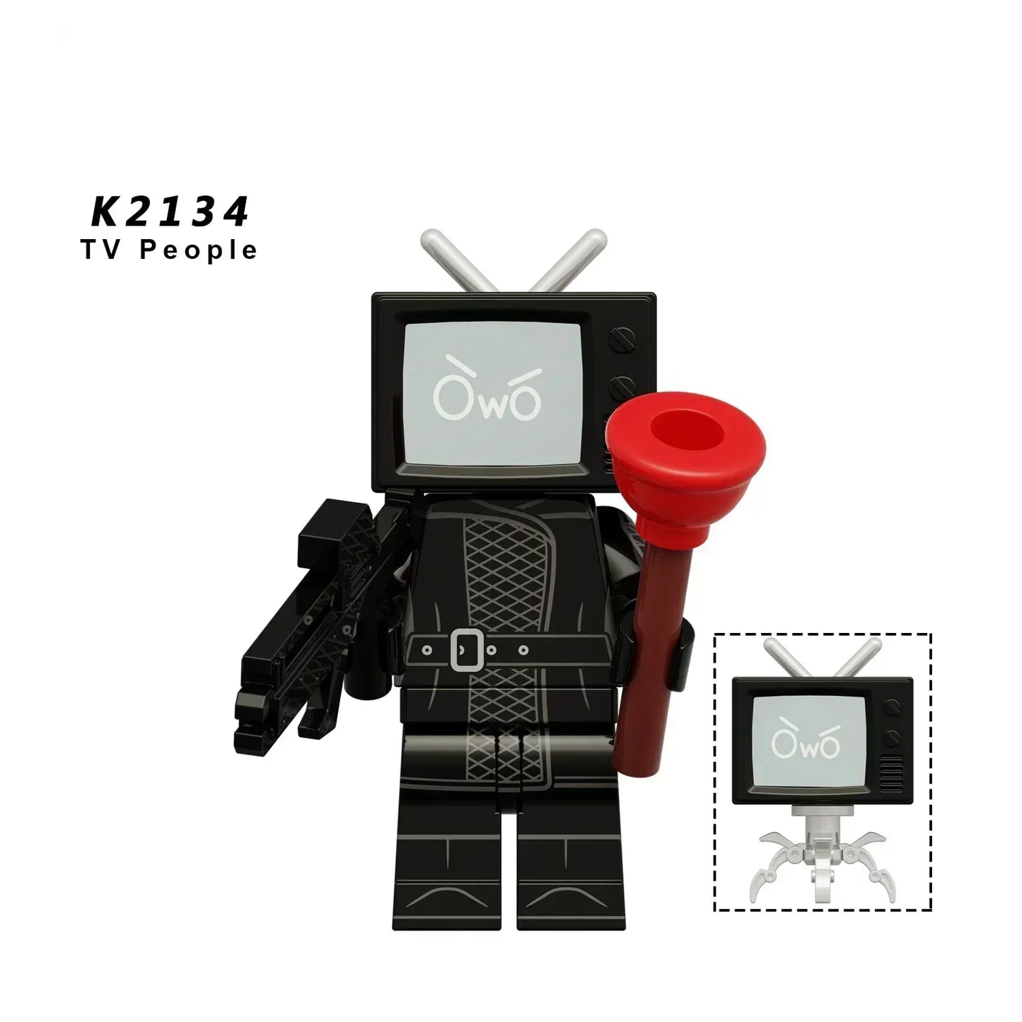 Skibidi Toilet Mini Building Block Figures – TV Man, Cameraman & More