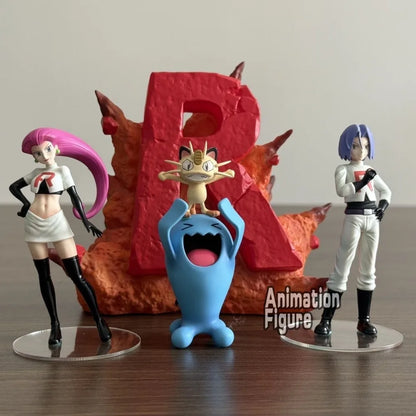 3 to 11CM Pokémon Team Rocket PVC Action Figure Set