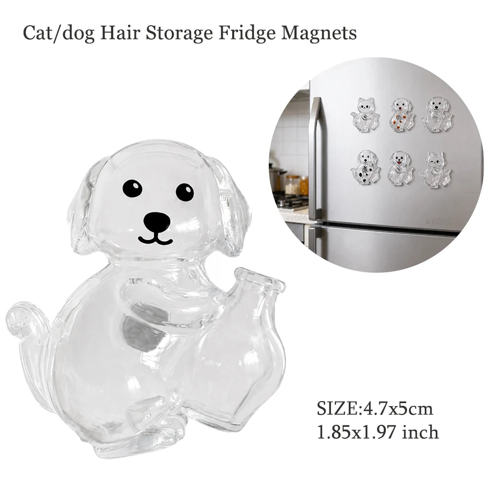 Pet Hair Memorial Keychain – Transparent Dog & Cat Pendant