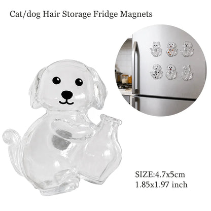 Pet Hair Memorial Keychain – Transparent Dog & Cat Pendant