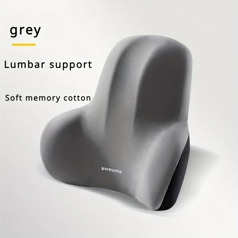 Memory Foam Lumbar Support Cushion – 2-in-1 Seat & Back Pillow for Office