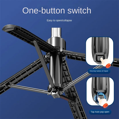Bluetooth Selfie Stick Tripod 1.8m with Dual Fill Lights & Remote