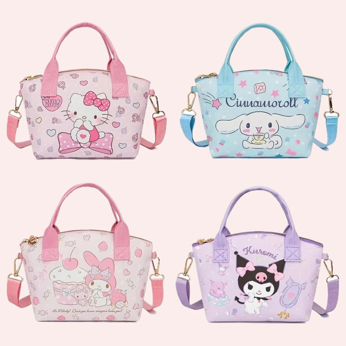 Sanrio Hello Kitty Cinnamoroll Kuromi My Melody Tote Bag