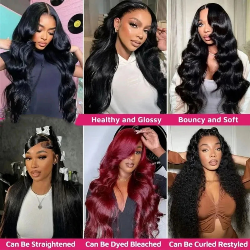 Body Wave Human Hair Bundles – Brazilian Virgin Remy Hair 10–42 Inch Natural Black