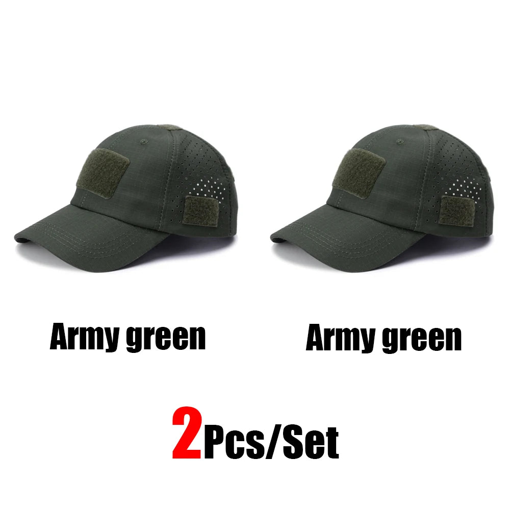 Tactical Baseball Cap with Velcro Patch – Breathable Adjustable Hat