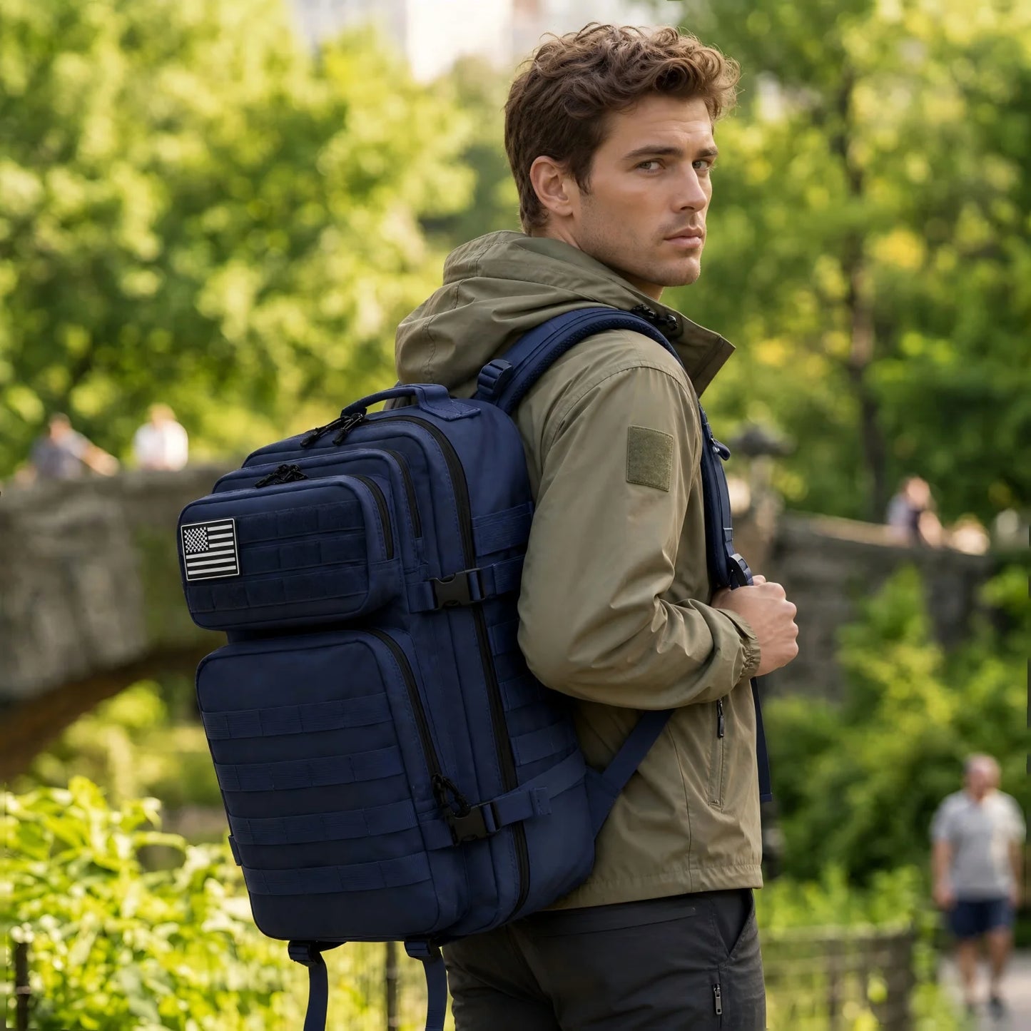 45L Tactical MOLLE Backpack – Large Capacity Travel & Outdoor Bag