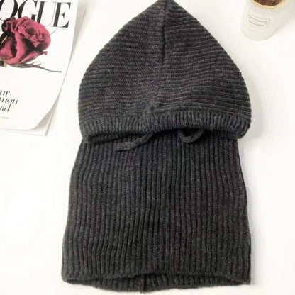 Balaclava Hooded Scarf – Women's Knit Winter Hood