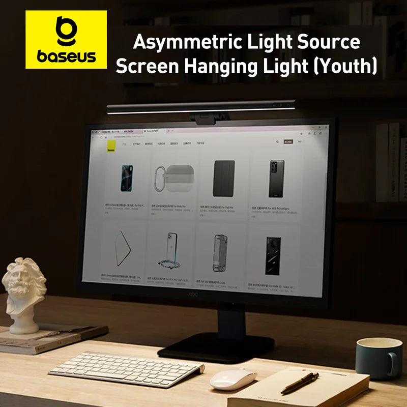 Baseus Monitor Light Bar – USB Screen Lamp for PC & Laptop