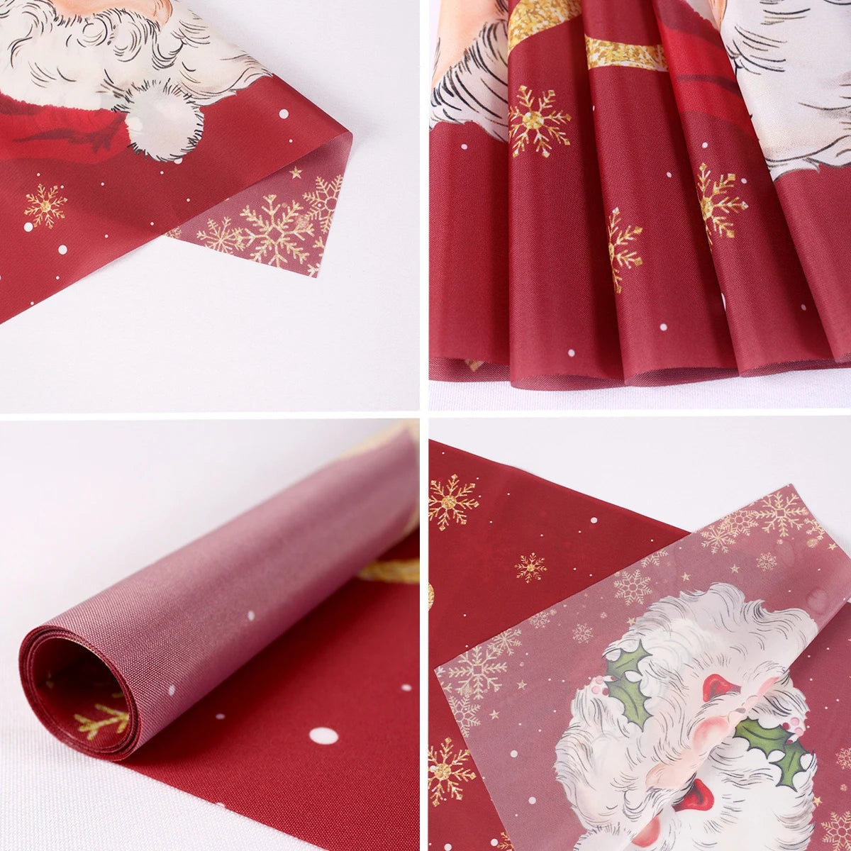 Christmas Table Runner – Festive Gnome & Santa Holiday Tablecloth