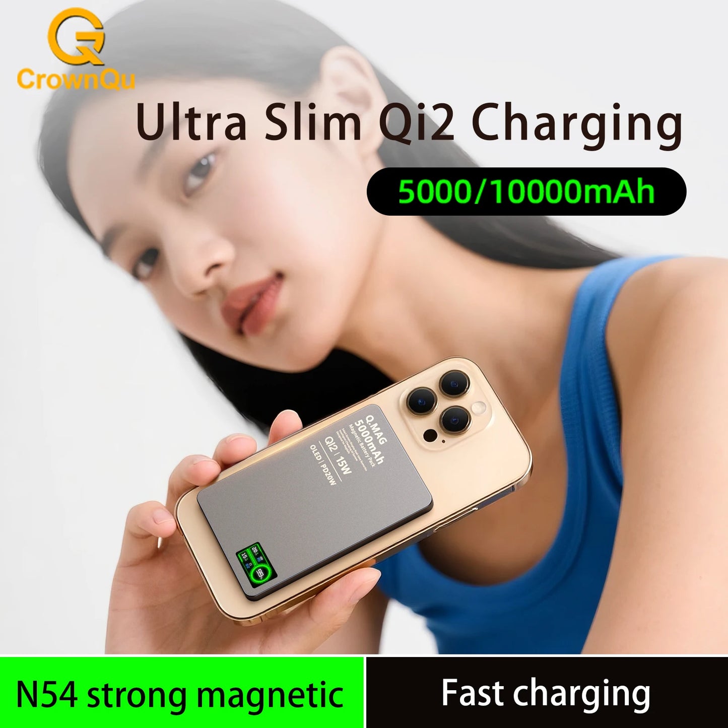 3-in-1 Magnetic Power Bank with Wireless Charging | 5000mAh & 10000mAh