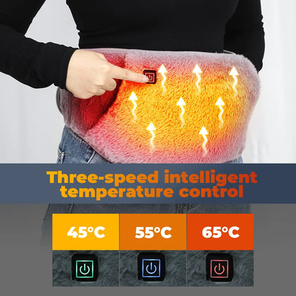 Electric Heating Waist Belt – USB Heated Pad for Back & Abdomen