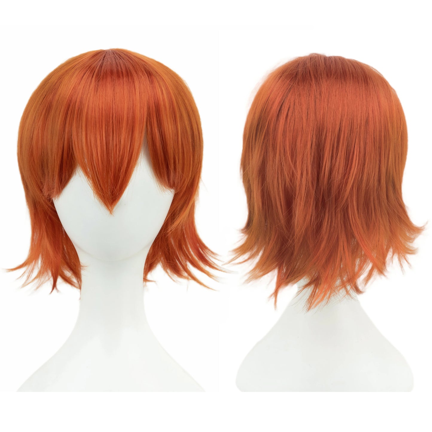 Synthetic Bob Wig 12 Inch – Cosplay & Party Short Hair with Bangs