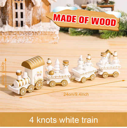 Christmas Wooden Train Decoration – Festive Holiday Ornament