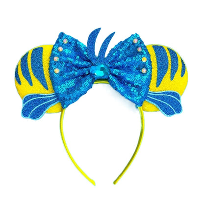 Mouse Ears Headband with Sequins & Bow – Kids & Adults