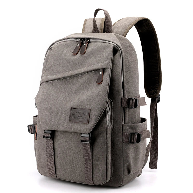 Large Capacity Canvas Travel Backpack for Men