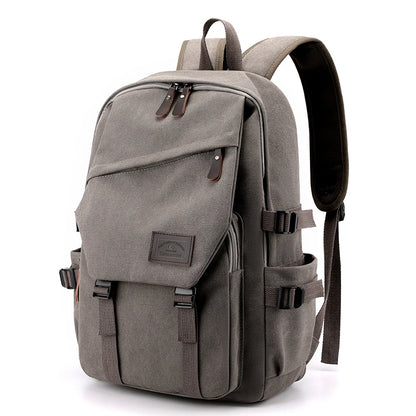 Large Capacity Canvas Travel Backpack for Men