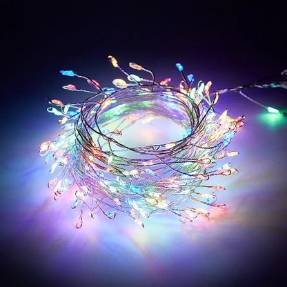 LED Firecracker Fairy String Lights – USB Powered with Remote Control, 3/6/9M