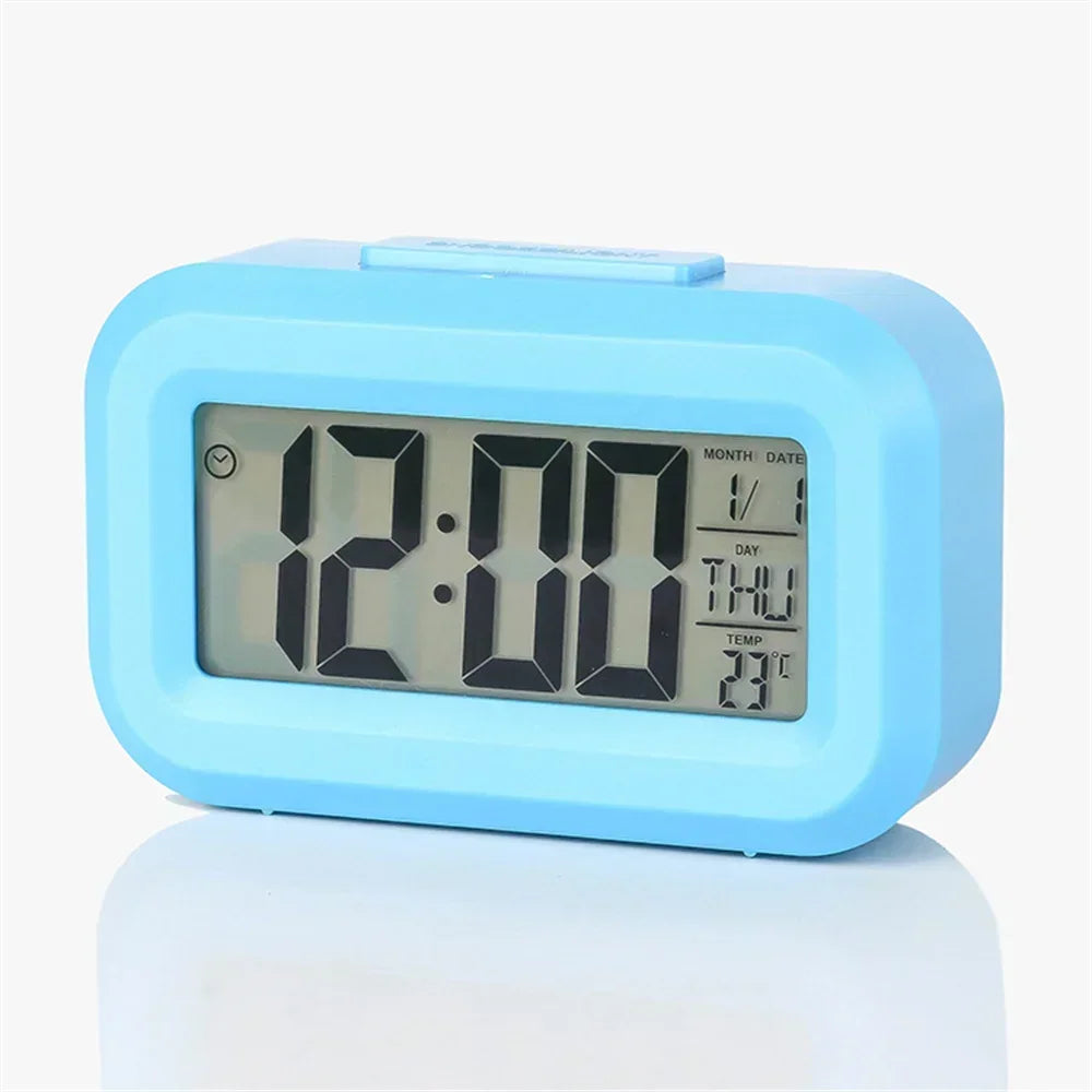 LED Digital Alarm Clock with Backlight, Date & Temperature Display